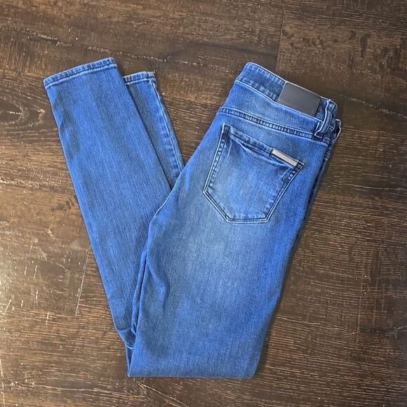 Armani Exchange Super Skinny High-waisted Blue Jeans - Picture 10 of 11